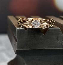 Load image into Gallery viewer, 14k Diamond Solitaire Engagement Ring