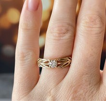 Load image into Gallery viewer, 14k Diamond Solitaire Engagement Ring
