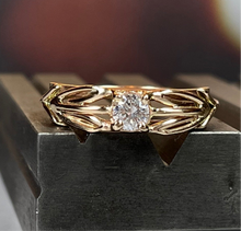 Load image into Gallery viewer, 14k Diamond Solitaire Engagement Ring