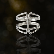 Load image into Gallery viewer, Emerge Ring 9 Argentium Silver