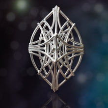 Load image into Gallery viewer, The Leaf Statement Ring in Argentium Silver