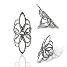 Load image into Gallery viewer, Wire Lace Argentium Silver Ring 05