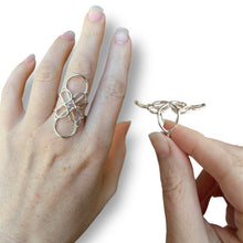 Load image into Gallery viewer, Wire Lace Argentium Silver Ring 02