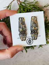 Load image into Gallery viewer, Statement Double Dangling Openwork Earrings