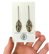Load image into Gallery viewer, Diamond Dangling Openwork Earrings