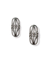 Load image into Gallery viewer, Large Banded Oval Studs