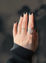 Load image into Gallery viewer, Art Deco Inspired Argentium Silver Marquise Ring
