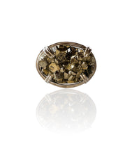 Load image into Gallery viewer, Raw Surface Pyrite Statement Ring