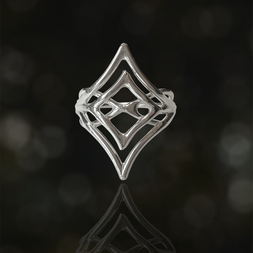 Emerge Ring 10 Argentium Silver