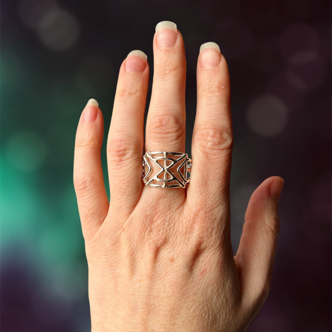 Emerge Ring 5 Argentium Silver