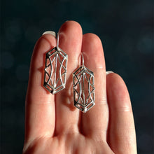 Load image into Gallery viewer, Deco Hexagon Medium Earrings
