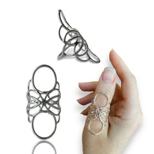 Load image into Gallery viewer, Wire Lace Argentium Silver Ring 06
