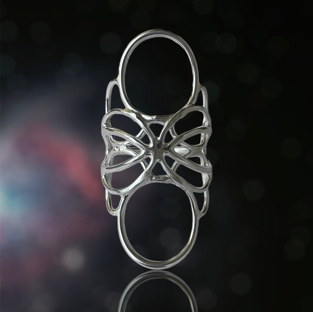 Wire Lace Argentium Silver Ring 06