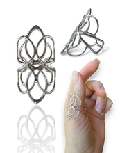 Load image into Gallery viewer, Wire Lace Argentium Silver Ring 04
