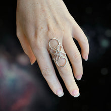 Load image into Gallery viewer, Wire Lace Argentium Silver Ring 02
