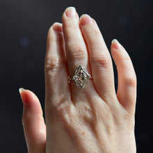 Load image into Gallery viewer, Bi-Color Andalusite Starlight Ring in Argentium Silver
