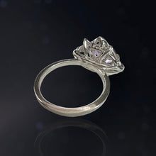 Load image into Gallery viewer, Amethyst Starlight Ring in Argentium Silver
