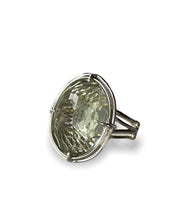 Load image into Gallery viewer, Green Amethyst Statement Ring
